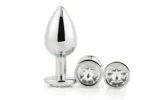 Набір анальних пробок Dream Toys GLEAMING LOVE SILVER PLUG SET DT21788 - Зображення 3