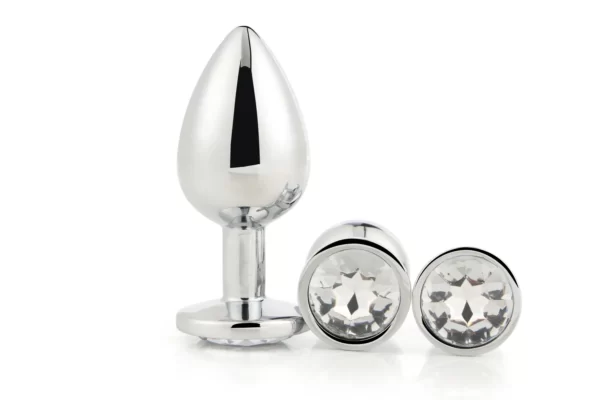 Набір анальних пробок Dream Toys GLEAMING LOVE SILVER PLUG SET DT21788 - Зображення 3