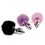 Анальна пробка FeelzToys - Bunny Tails Butt Plug Pink (SO5061) - Зображення 2