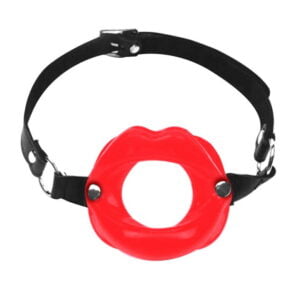 Кляп розширювач у формі губ Art of Sex - Gag Lips, натуральна шкіра (SO51480)