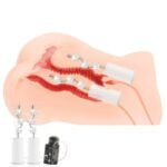 Мастурбатор півторс вагіна+анус з вібрацією двошарова KOKOS HANNA - Зображення 8