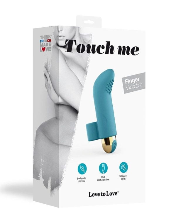 Вібратор на палець Love To Love TOUCH ME PETROLE перезаряджається, потужний мотор - Зображення 5