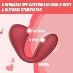 Вакуумний вагінально-кліторальний стимулятор Magic Motion Bobi Red, керування зі смартфона - Зображення 6