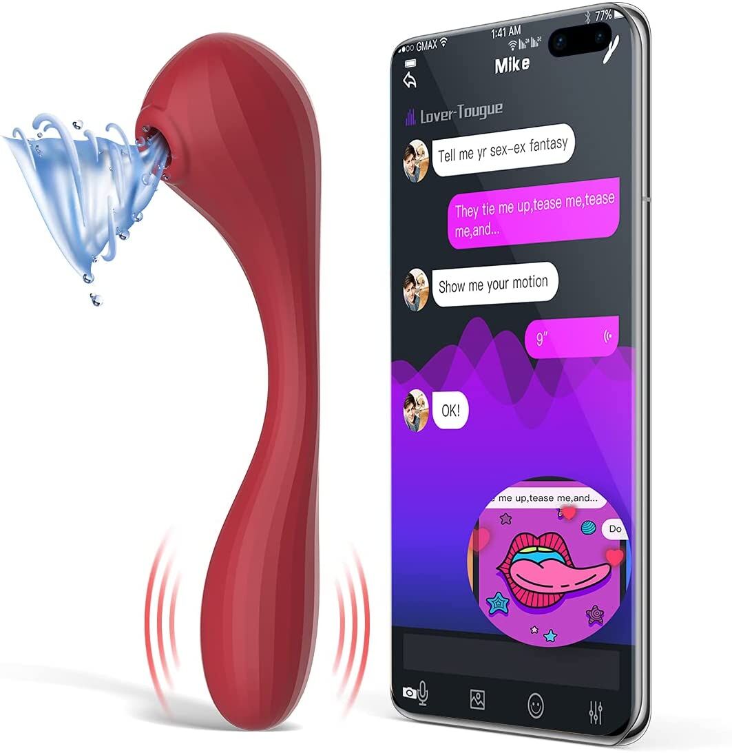 so5745-71697297409342 Вакуумний вагінально-кліторальний стимулятор Magic Motion Bobi Red, керування зі смартфона - Зображення 1