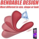 Вакуумний вагінально-кліторальний стимулятор Magic Motion Bobi Red, керування зі смартфона - Зображення 5