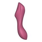 Вакуумний стимулятор із вібрацією Satisfyer Curvy Trinity 3 Red - Зображення 3