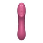 Вакуумний стимулятор із вібрацією Satisfyer Curvy Trinity 3 Red - Зображення 4