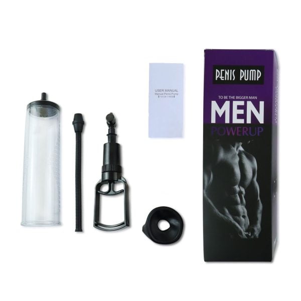 Вакуумна помпа з ручним насосом Men Powerup Black - Зображення 4