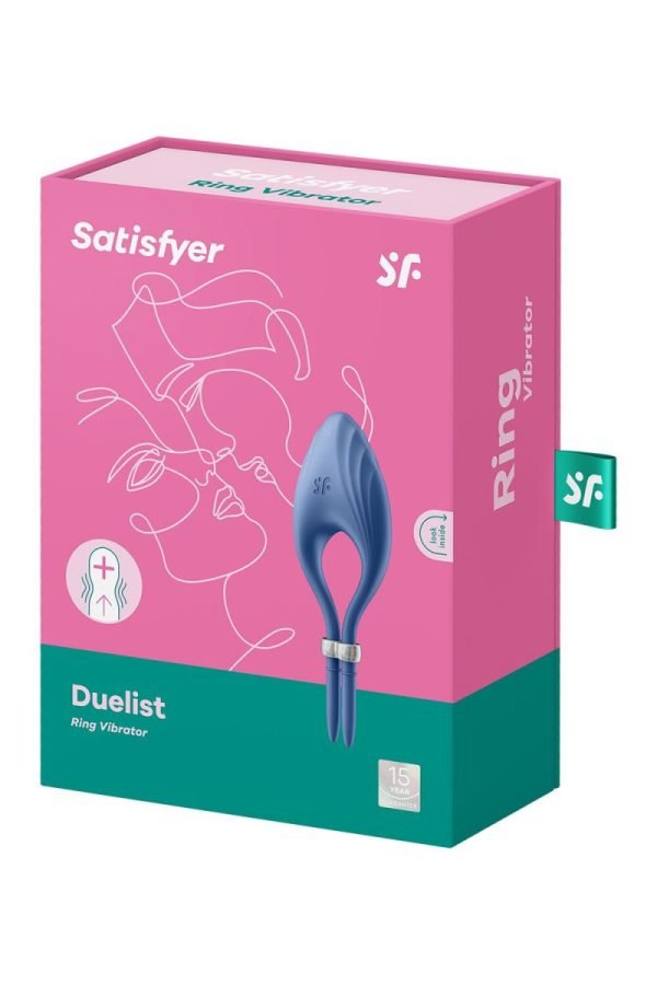 Ерекційне віброкільце-ласо Satisfyer Duelist Blue, 10 режимів, потужний мотор - Зображення 4