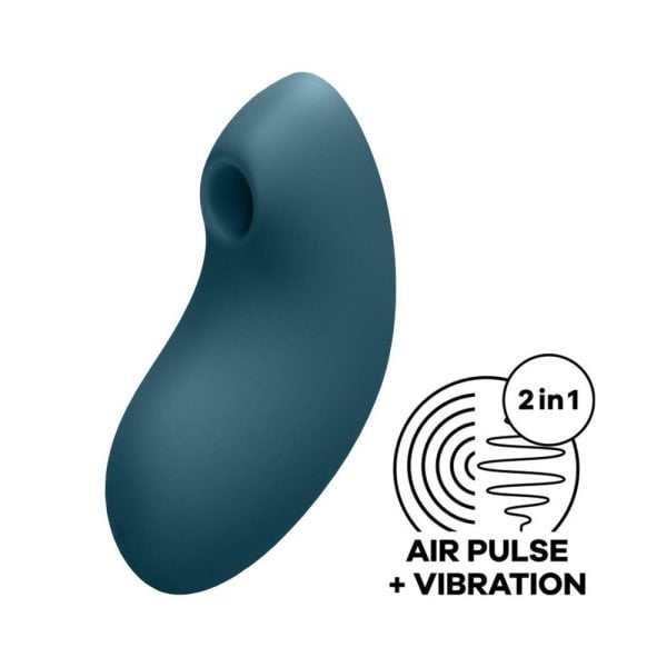 Вакуумний вібратор Satisfyer Vulva Lover 2 Blue - Зображення 5