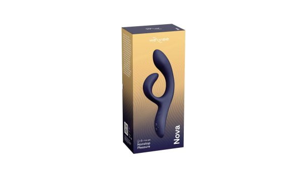 Смарт вібратор-кролик We-Vibe Nova Midnight Blue, ергономічний, регульований кут нахилу стовбура - Зображення 6