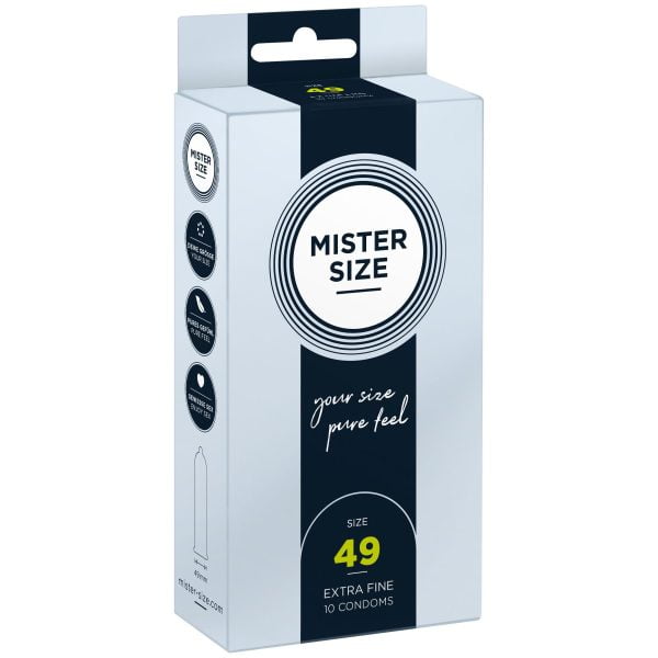 Презервативи Mister Size - pure feel - 49 (10 condoms), товщина 0,05 мм - Зображення 2