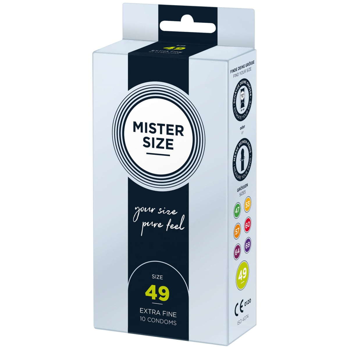so8043-92461985188263 Презервативи Mister Size - pure feel - 49 (10 condoms), товщина 0,05 мм - Зображення 1