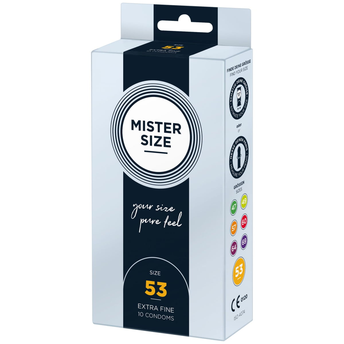 so8044-22945753502066 Презервативи Mister Size - pure feel - 53 (10 condoms), товщина 0,05 мм - Зображення 1