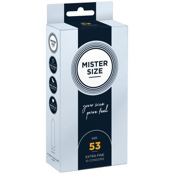 Презервативи Mister Size - pure feel - 53 (10 condoms), товщина 0,05 мм - Зображення 3