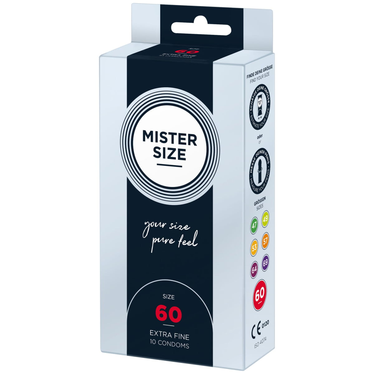 so8046-26265290325661 Презервативи Mister Size - pure feel - 60 (10 condoms), товщина 0,05 мм - Зображення 1
