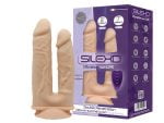 Подвійний фалоімітатор з вібрацією SilexD Double Gusto Vibro Flesh (Model 1 size 8" & 7") + LRS, діа - Зображення 3