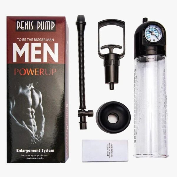 Вакуумна помпа Men Powerup зі стрілковим манометром та ручним насосом - Зображення 7