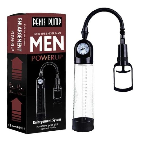 Вакуумна помпа Men Powerup зі стрілковим манометром та ручним насосом - Зображення 4