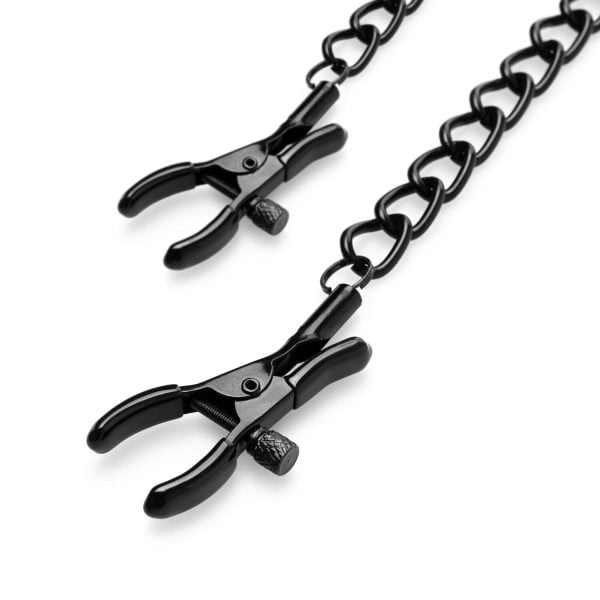 Затискачі для сосків Bedroom Fantasies Nipple Clamps with Chain - Black - Зображення 7